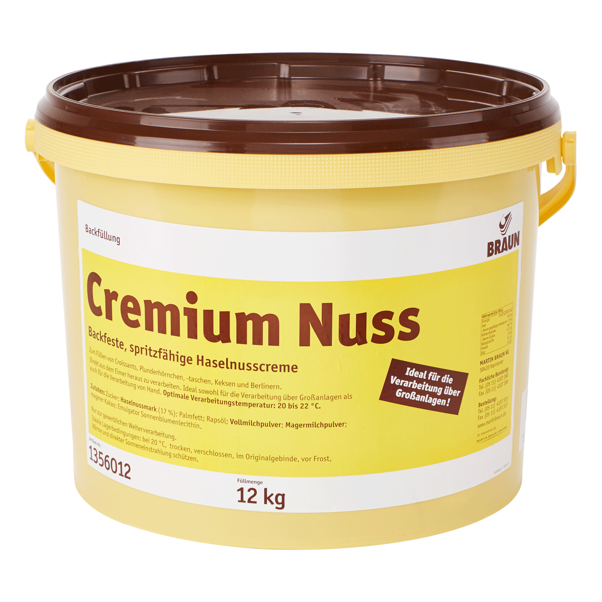 Cremium Nuss RSPO SG Cremium Nuss RSPO SG