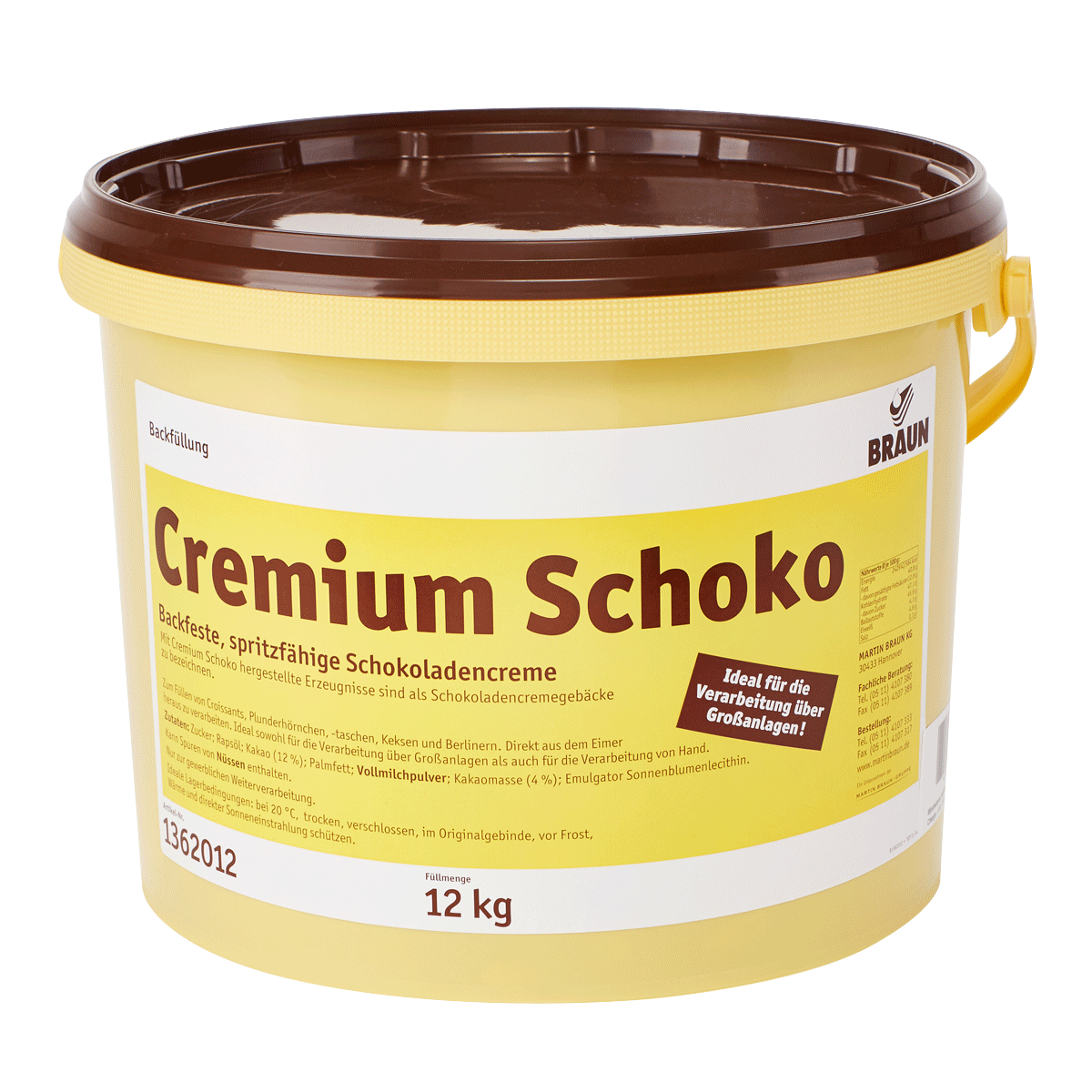 Cremium Schoko RSPO SG Cremium Schoko RSPO SG