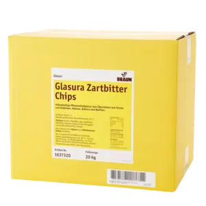 Bild von Glasura Zartbitter Chips für Bäckerei, Konditorei, Gastronomie und Eisdiele Bild von Glasura Zartbitter Chips für Bäckerei, Konditorei, Gastronomie und Eisdiele