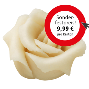 Marzipan-Rosen natur