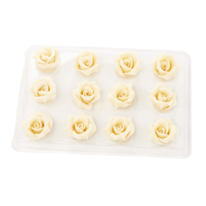 Marzipan-Rosen natur