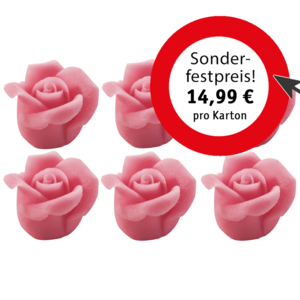 Marzipan-Rosen rosa, klein