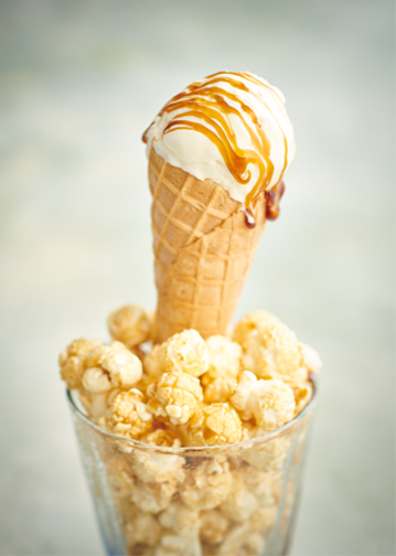 OnePager Eispaste Popcorn