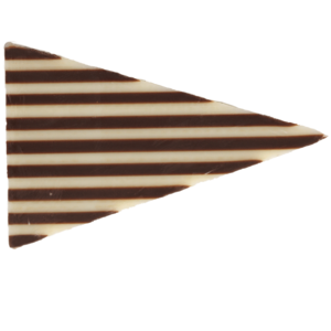 Schoko-Dekor Zebra-Dreieck