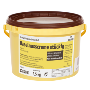 Haselnusscreme, stückig