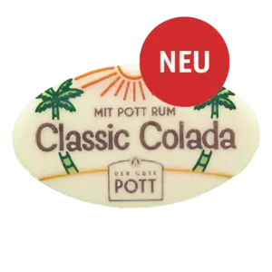Bild von Schoko-Dekor Classic Colada mit POTT Rum für Bäckerei, Konditorei, Gastronomie und Eisdiele Bild von Schoko-Dekor Classic Colada mit POTT Rum für Bäckerei, Konditorei, Gastronomie und Eisdiele